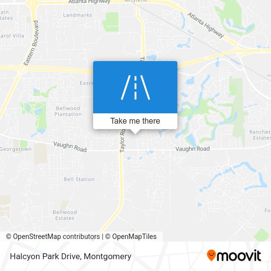 Halcyon Park Drive map