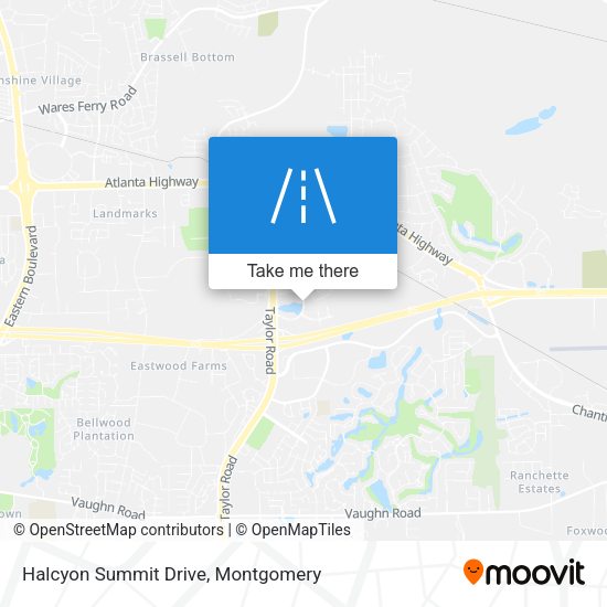 Mapa de Halcyon Summit Drive
