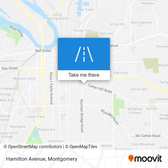 Hamilton Avenue map