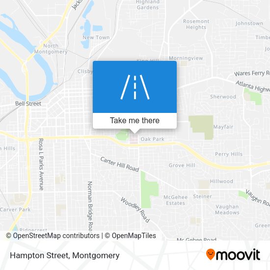 Mapa de Hampton Street