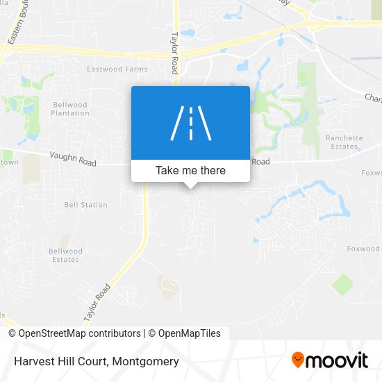 Harvest Hill Court map