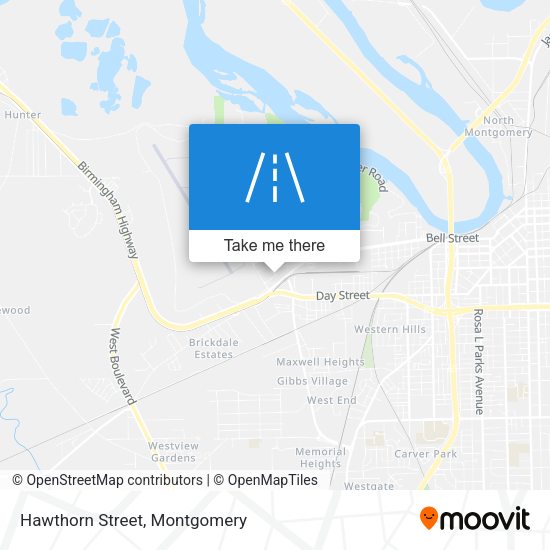 Hawthorn Street map