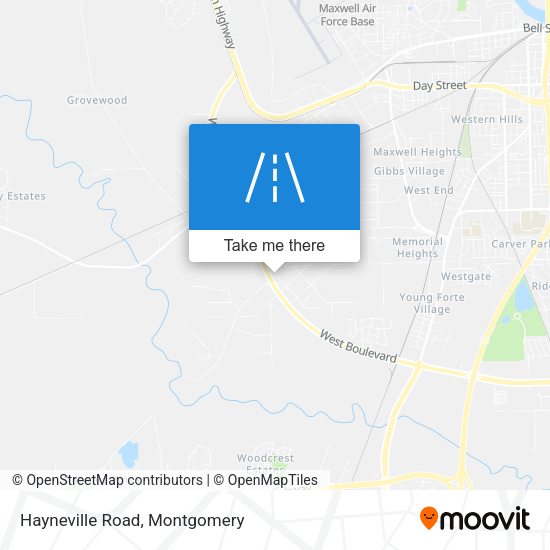 Hayneville Road map