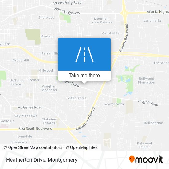 Heatherton Drive map