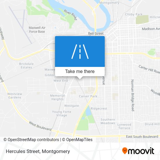 Hercules Street map