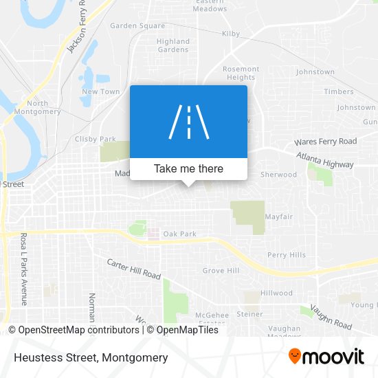 Heustess Street map