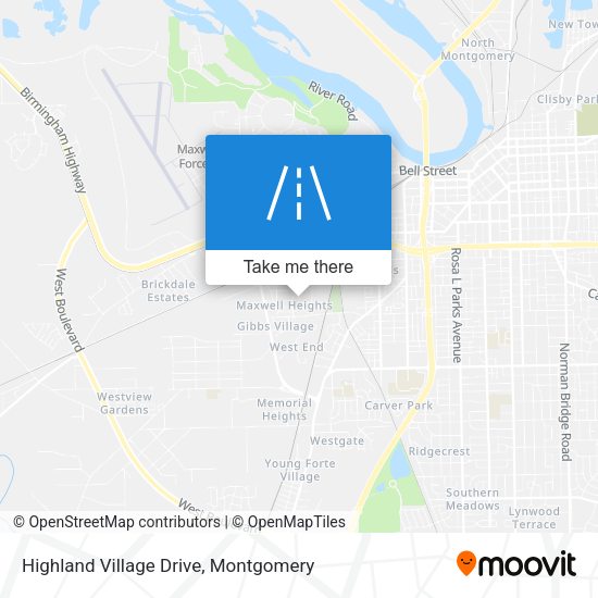 Mapa de Highland Village Drive