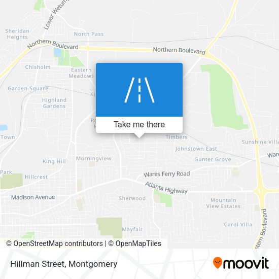 Mapa de Hillman Street