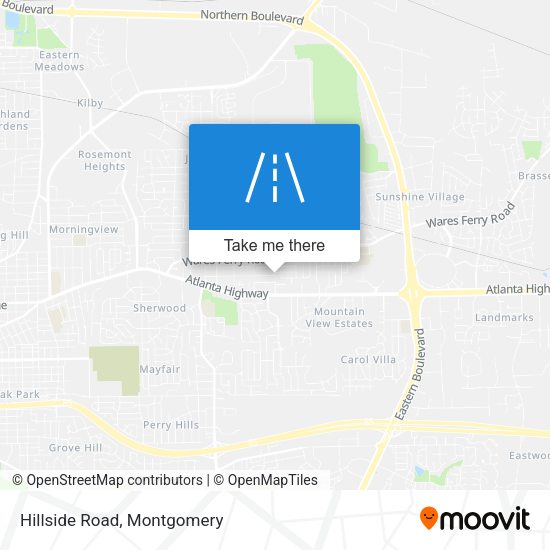 Mapa de Hillside Road
