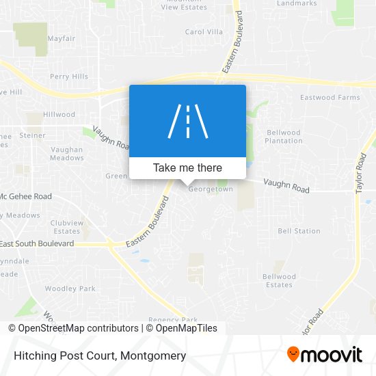 Hitching Post Court map