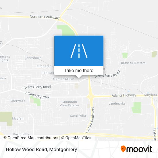 Hollow Wood Road map