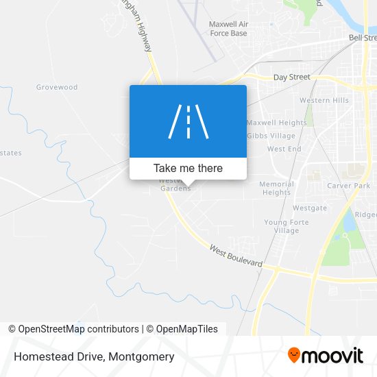 Homestead Drive map