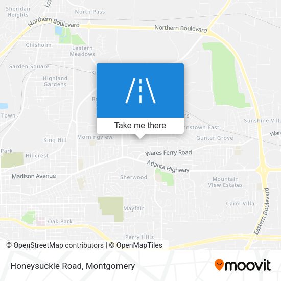 Honeysuckle Road map