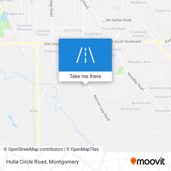 Hulla Circle Road map