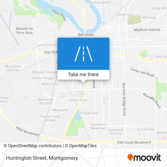 Huntington Street map