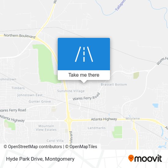 Hyde Park Drive map