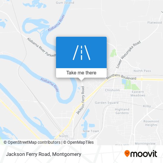 Jackson Ferry Road map