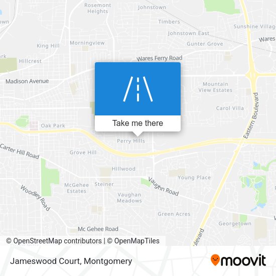 Jameswood Court map