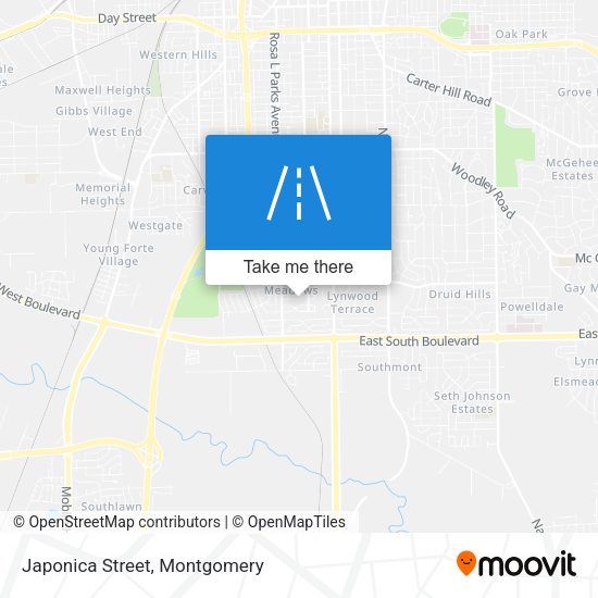Japonica Street map