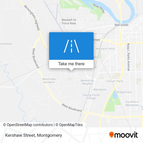 Kershaw Street map