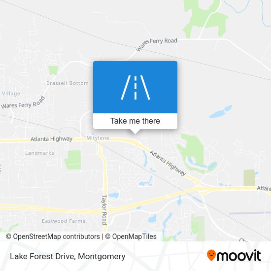 Lake Forest Drive map