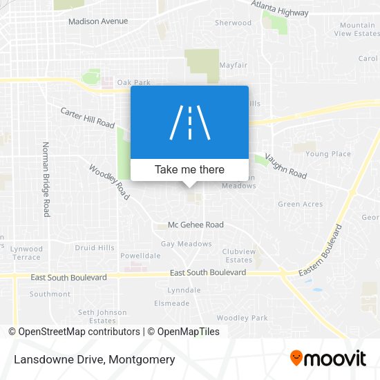 Mapa de Lansdowne Drive