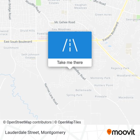 Mapa de Lauderdale Street