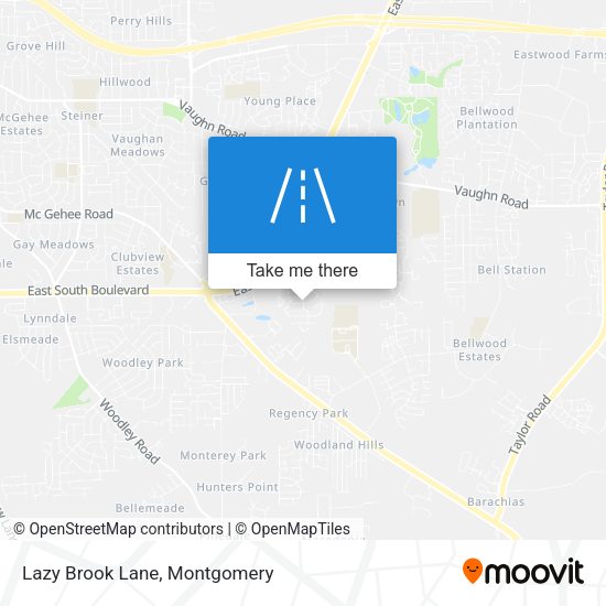 Lazy Brook Lane map