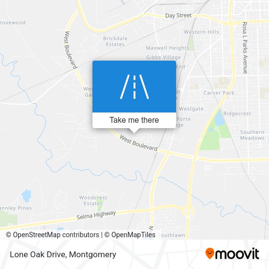 Mapa de Lone Oak Drive