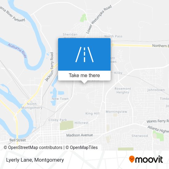 Mapa de Lyerly Lane