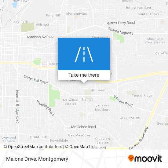 Malone Drive map