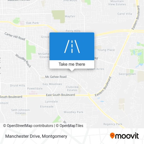 Manchester Drive map