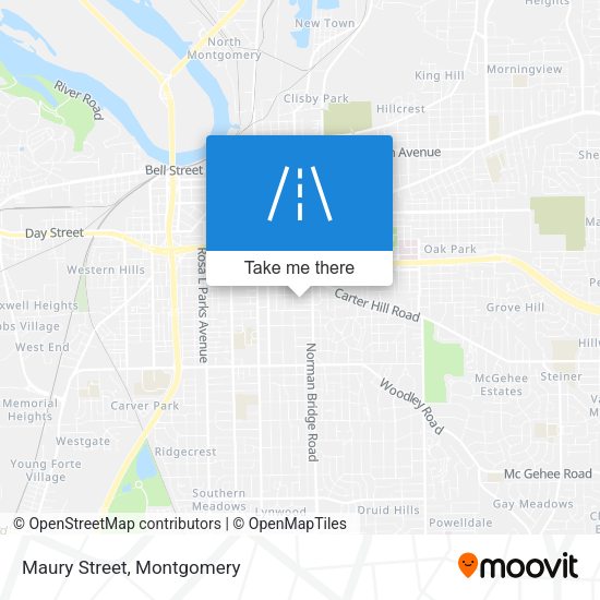 Mapa de Maury Street
