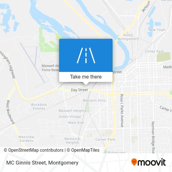 Mapa de MC Ginnis Street