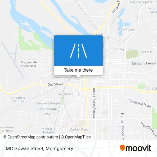Mapa de MC Gowan Street