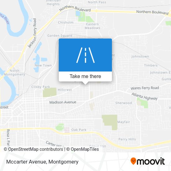 Mapa de Mccarter Avenue