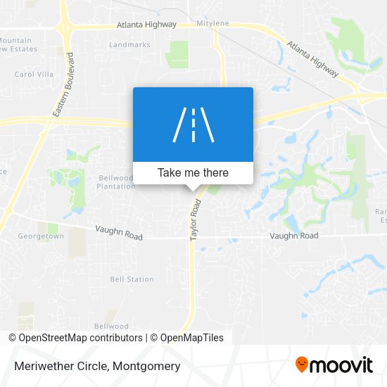 Mapa de Meriwether Circle