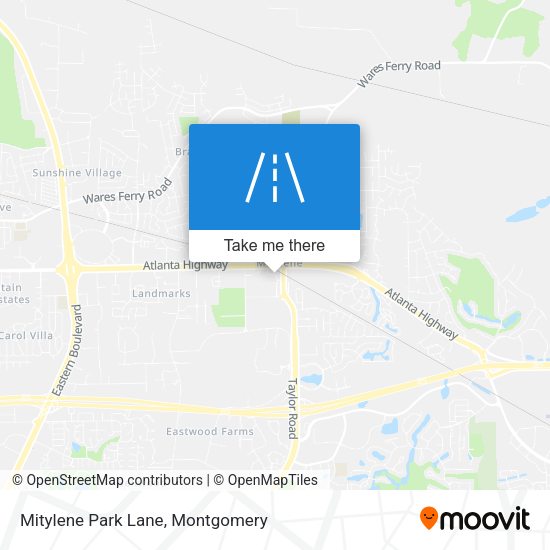 Mitylene Park Lane map