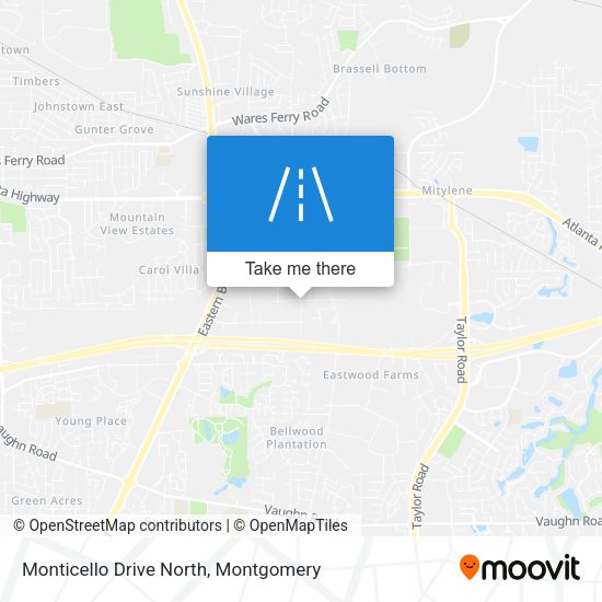 Mapa de Monticello Drive North
