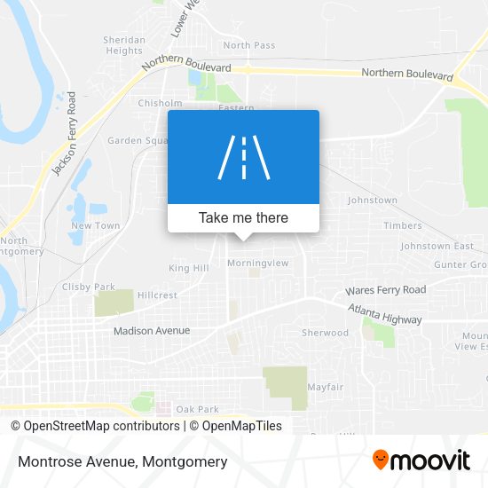 Mapa de Montrose Avenue