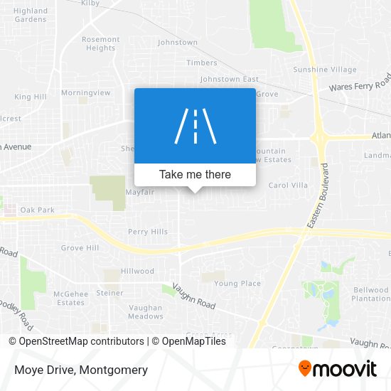 Mapa de Moye Drive