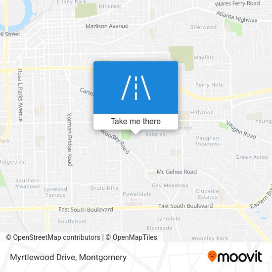 Mapa de Myrtlewood Drive