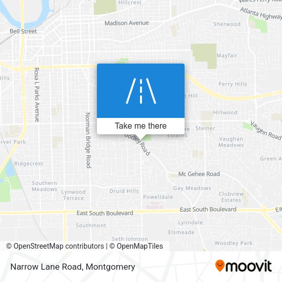 Mapa de Narrow Lane Road