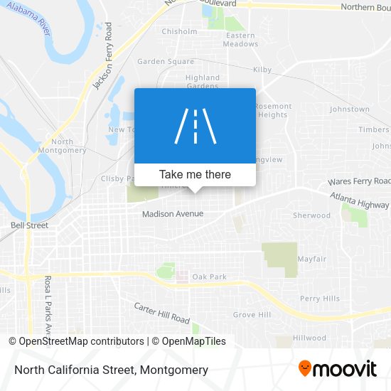 North California Street map