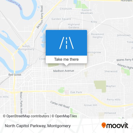 North Capitol Parkway map