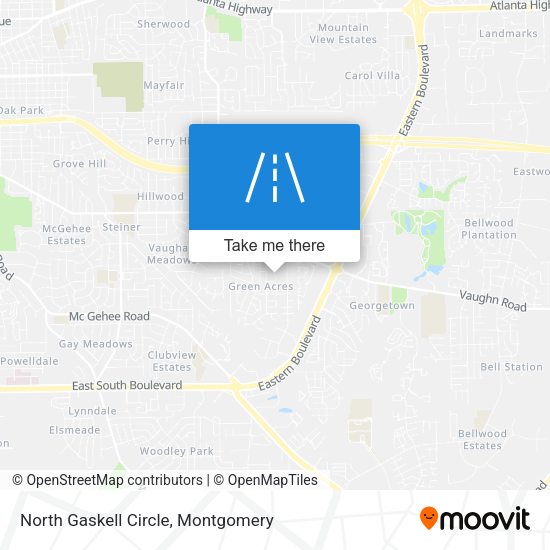 North Gaskell Circle map