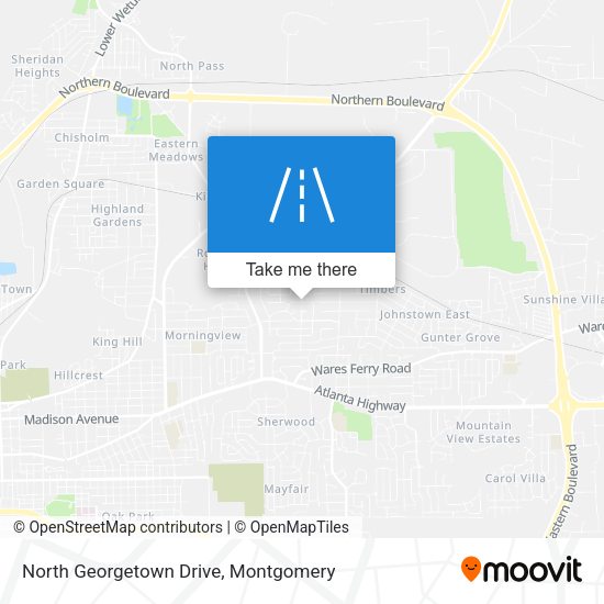 North Georgetown Drive map