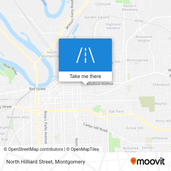 Mapa de North Hilliard Street