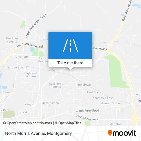 North Morris Avenue map