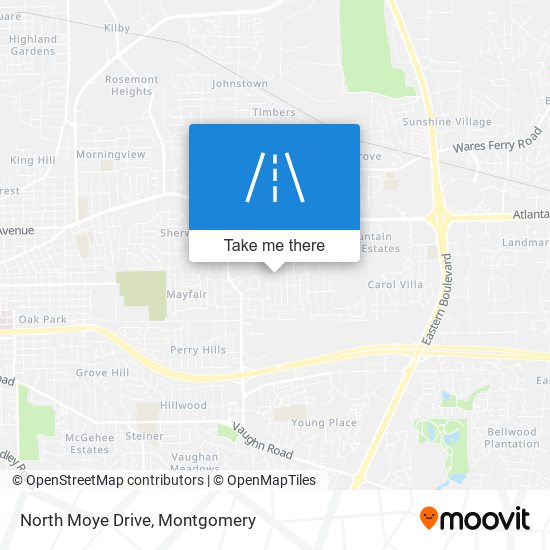 North Moye Drive map